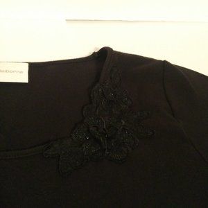 Liz Claiborne dark black knit top sz XLP